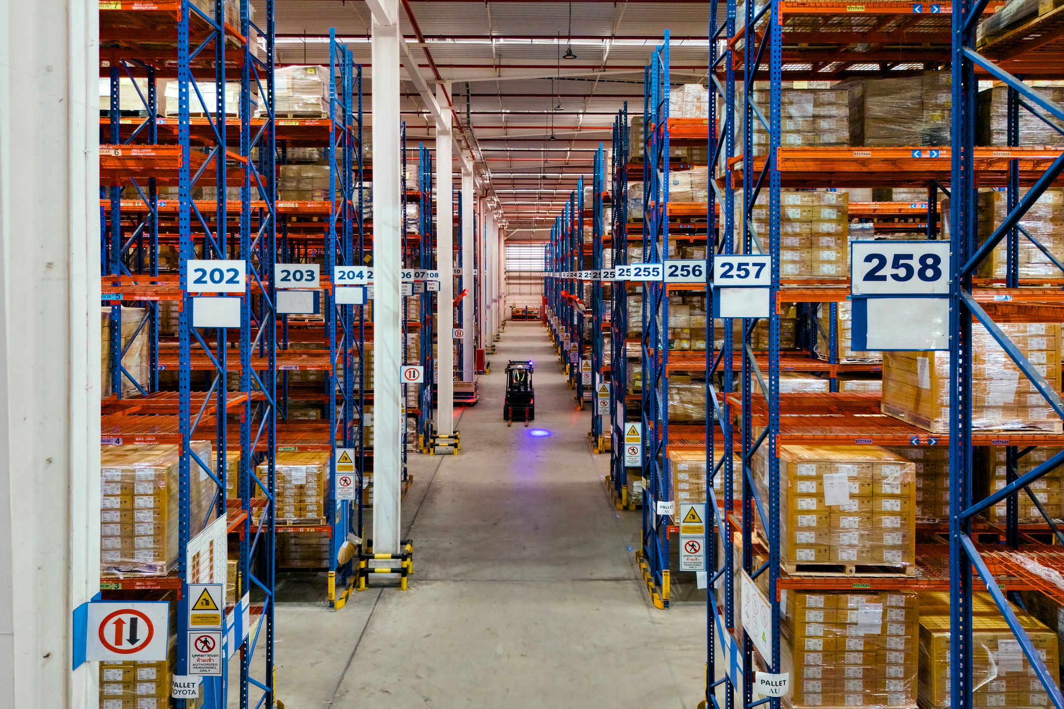 Empty modern warehouse